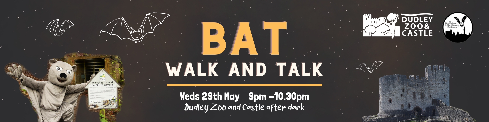 Bat walk and talk banner website